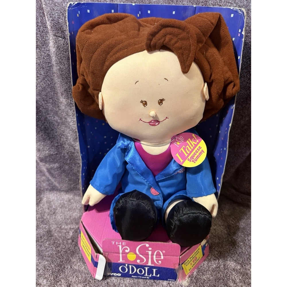 Vintage 1997 TYCO Rosie O'Donnell Autographed Talking Doll Damaged Box